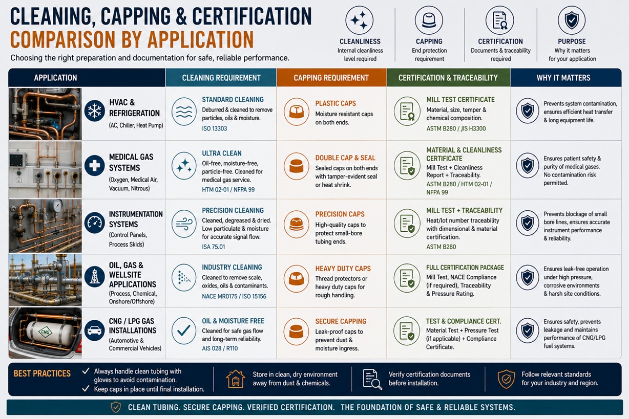 Application cleaning and certification comparison