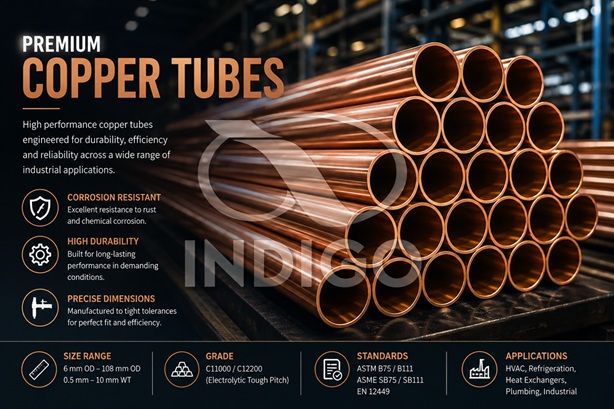 Premium Copper Tubes with Quick Specification Callouts