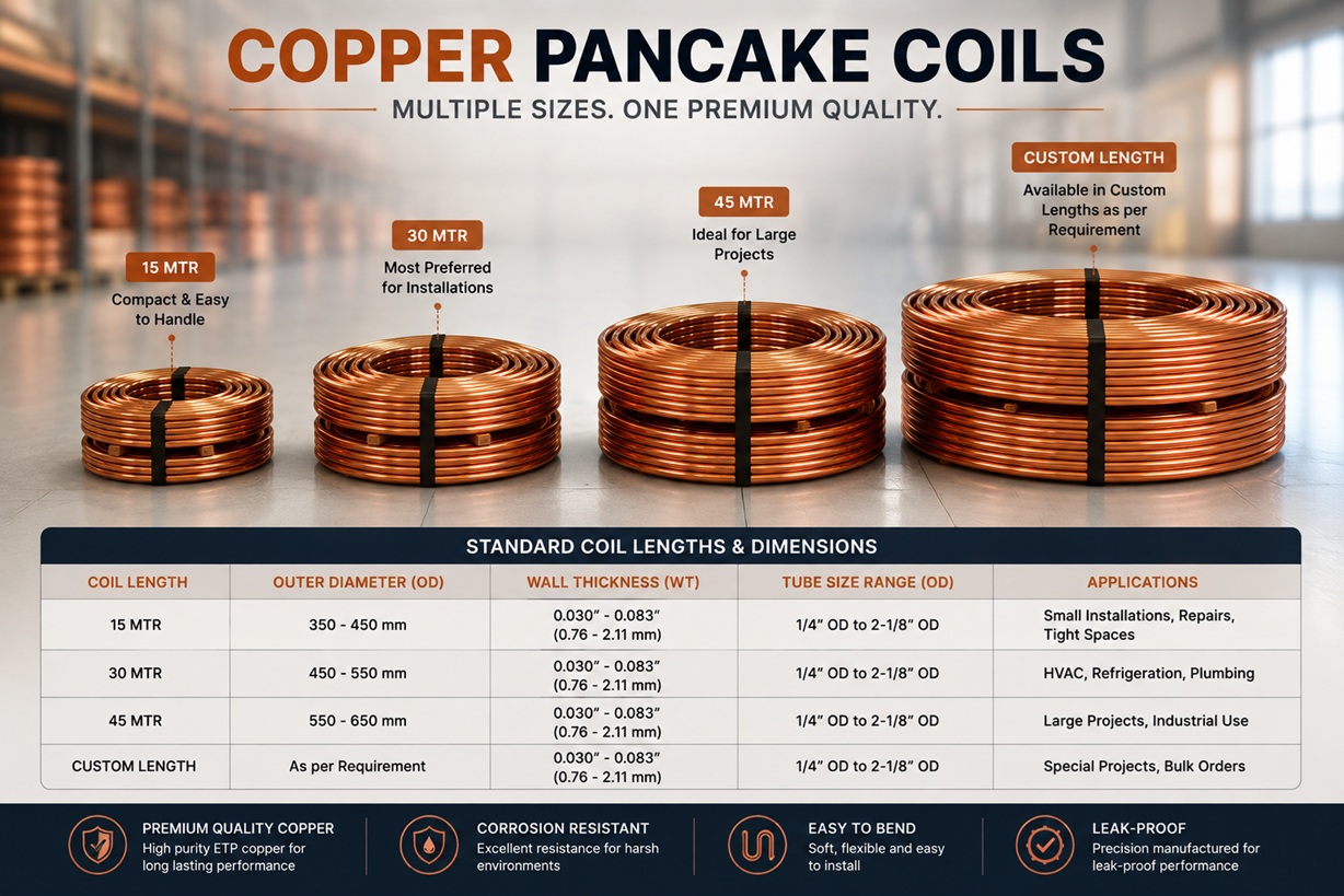 Different coil roll sizes