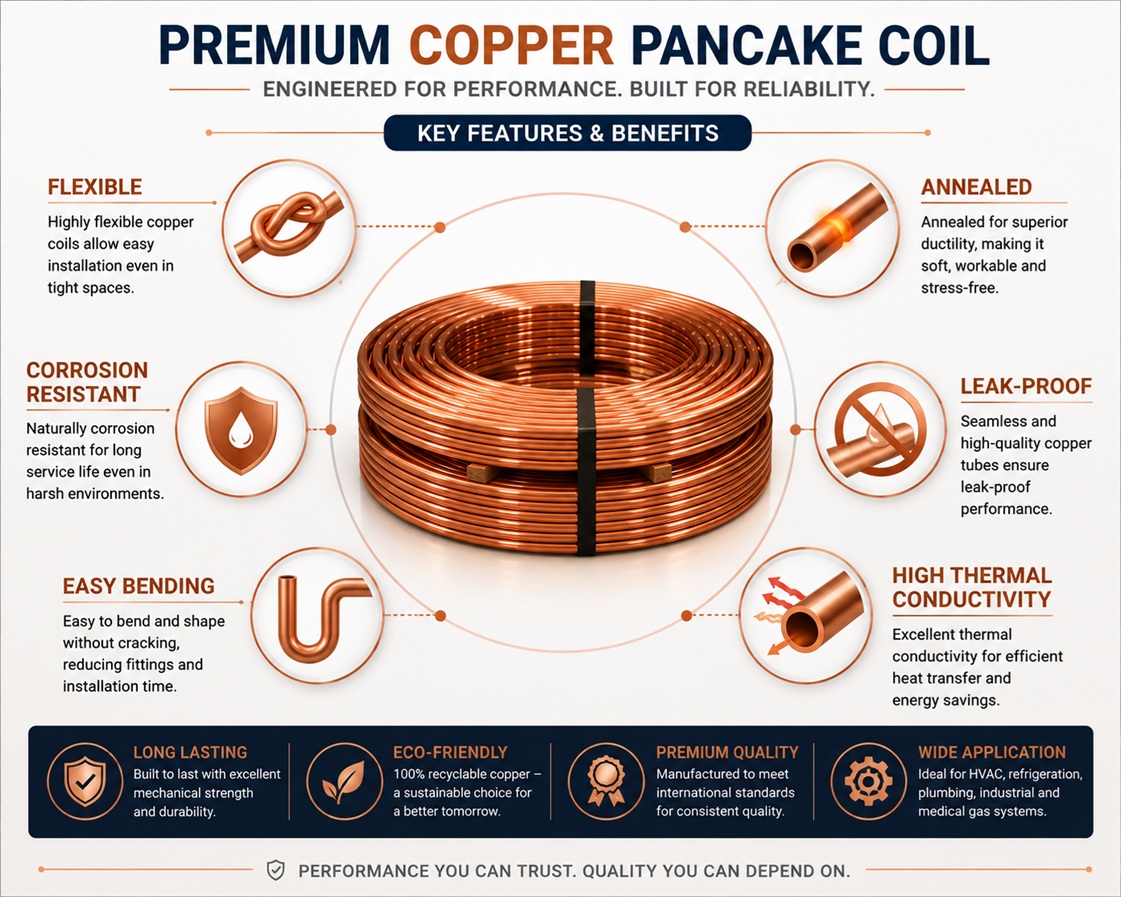 Copper pancake coil benefits