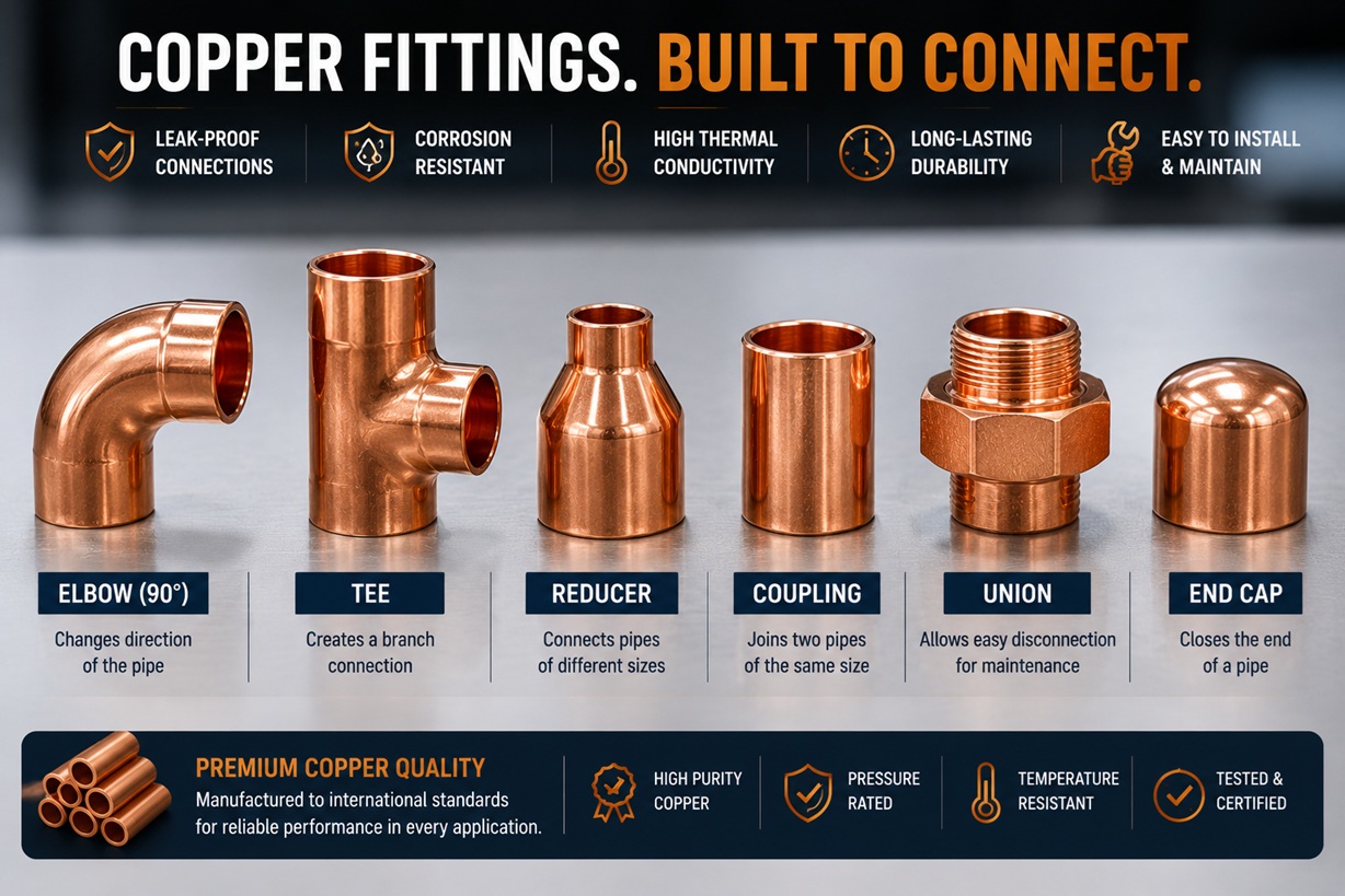 Copper fitting types