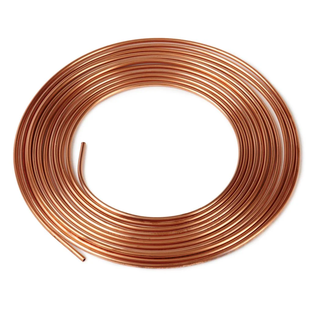 1/2 copper tubing used in plumbing HVAC refrigeration and industrial systems