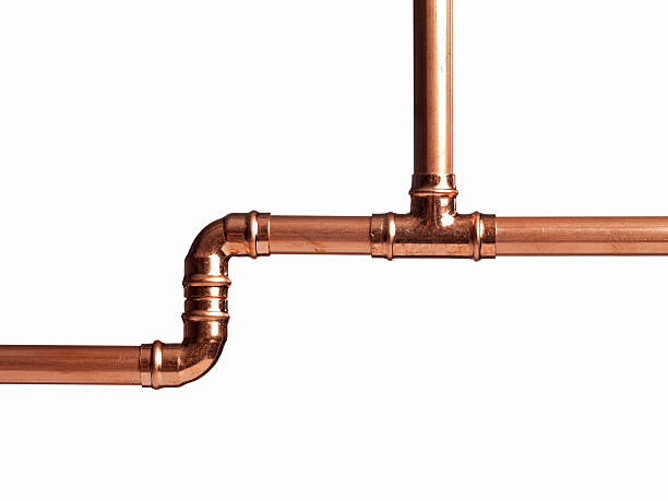 Copper gas line piping system for LPG, natural gas and medical gas applications