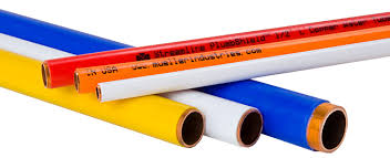 Copper pipe with plastic coating for corrosion protection and insulation