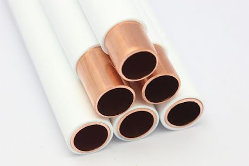 PVC coated copper pipe for corrosion protection in HVAC, gas and plumbing systems