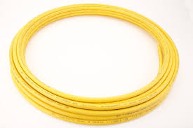 Plastic coated copper coil for HVAC gas and plumbing applications