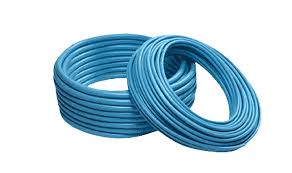 Plastic coated copper gas line for LPG propane and natural gas systems