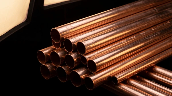 Plumbing pipe copper used in residential and commercial water supply systems